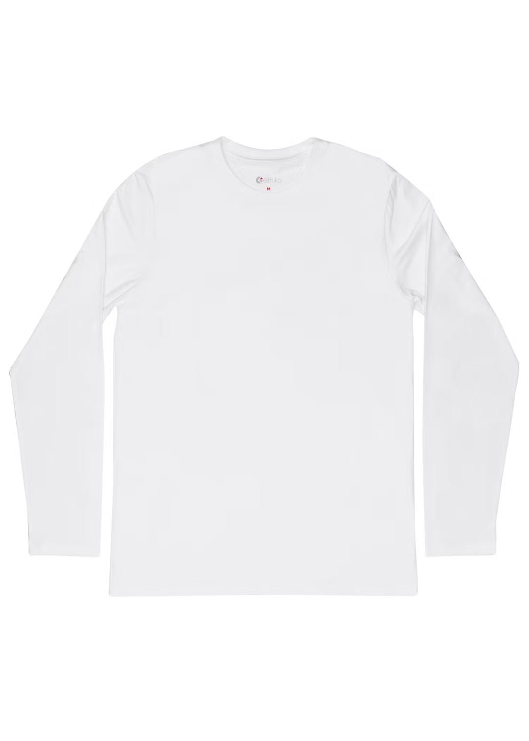 Mens Slim Modal Long Sleeve Tee - White