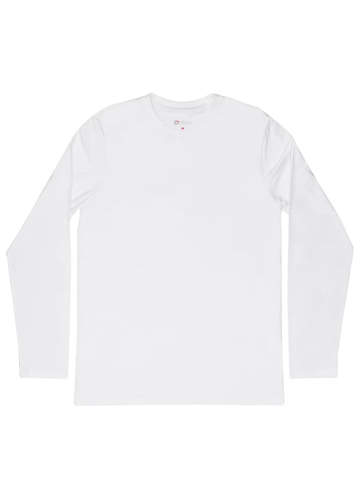 Mens Slim Modal Long Sleeve Tee - White