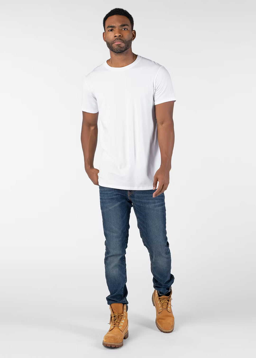 Mens Slim Modal Tee - White