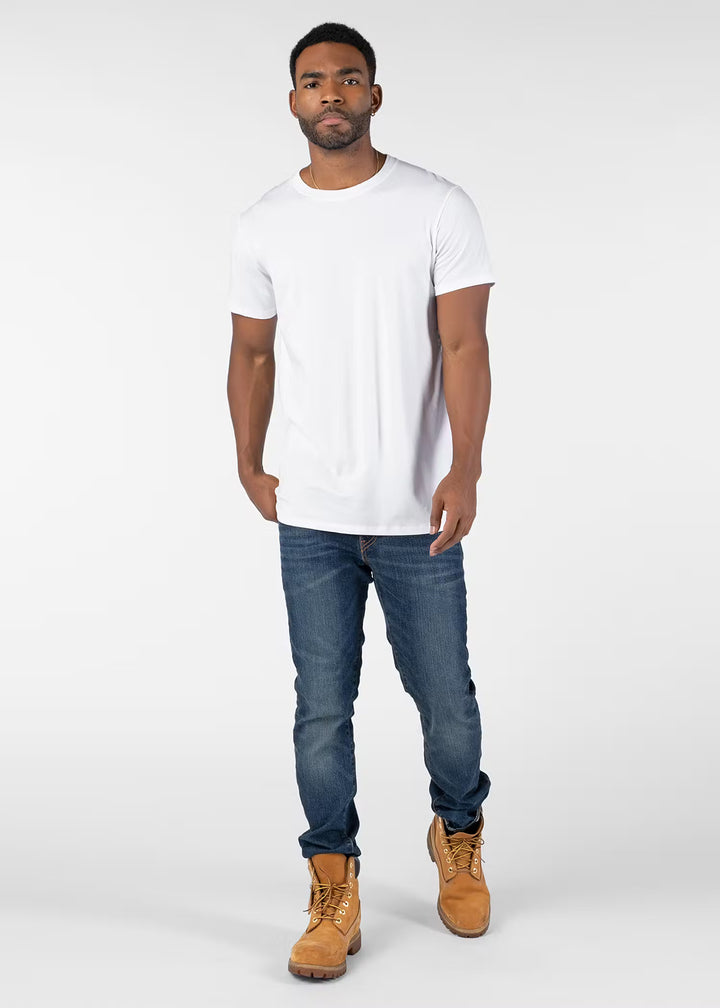 Mens Slim Modal Tee - White