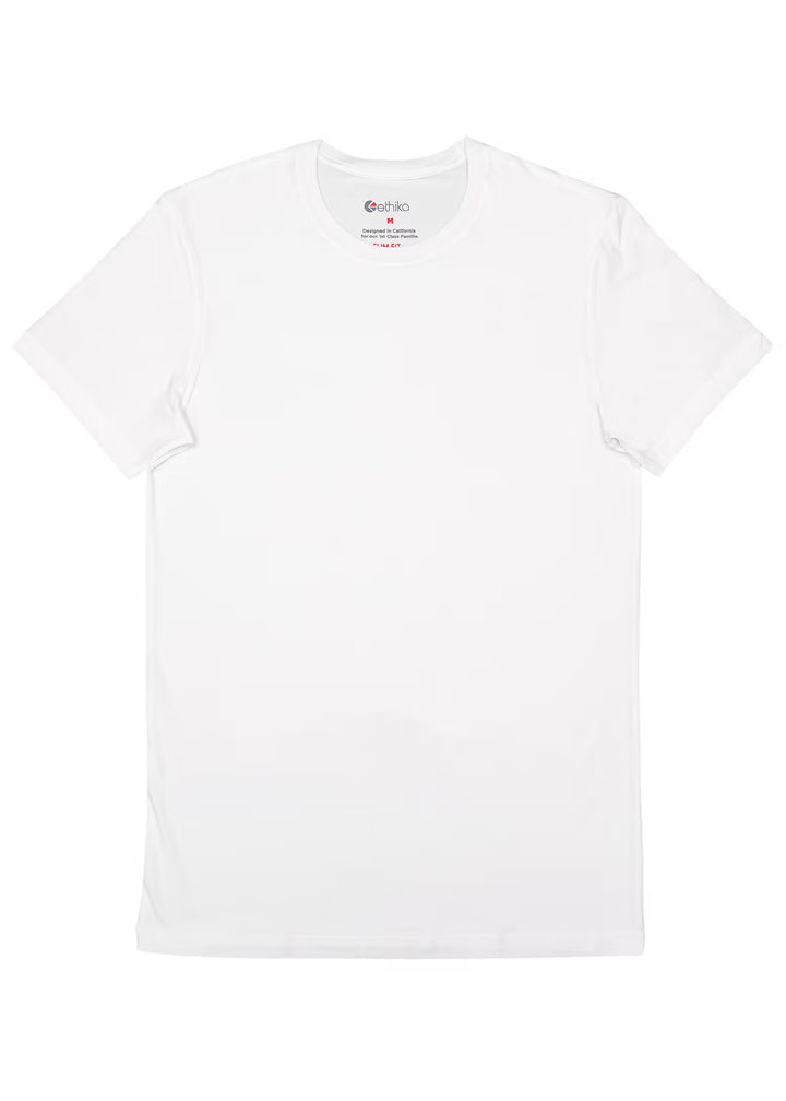 Mens Slim Modal Tee - White