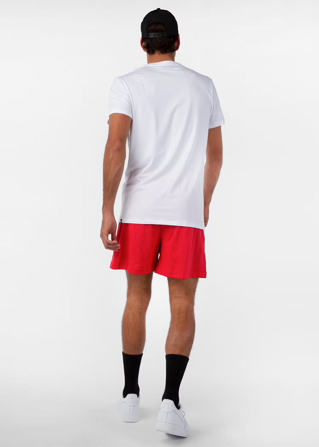 Mens Basketball Short Red 5"
