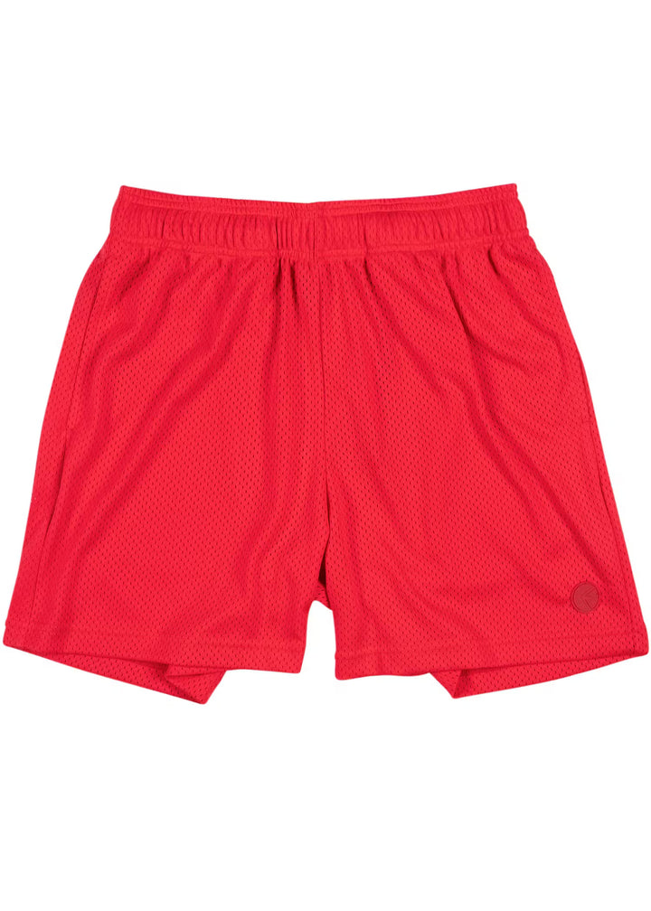 Mens Basketball Short Red 5"