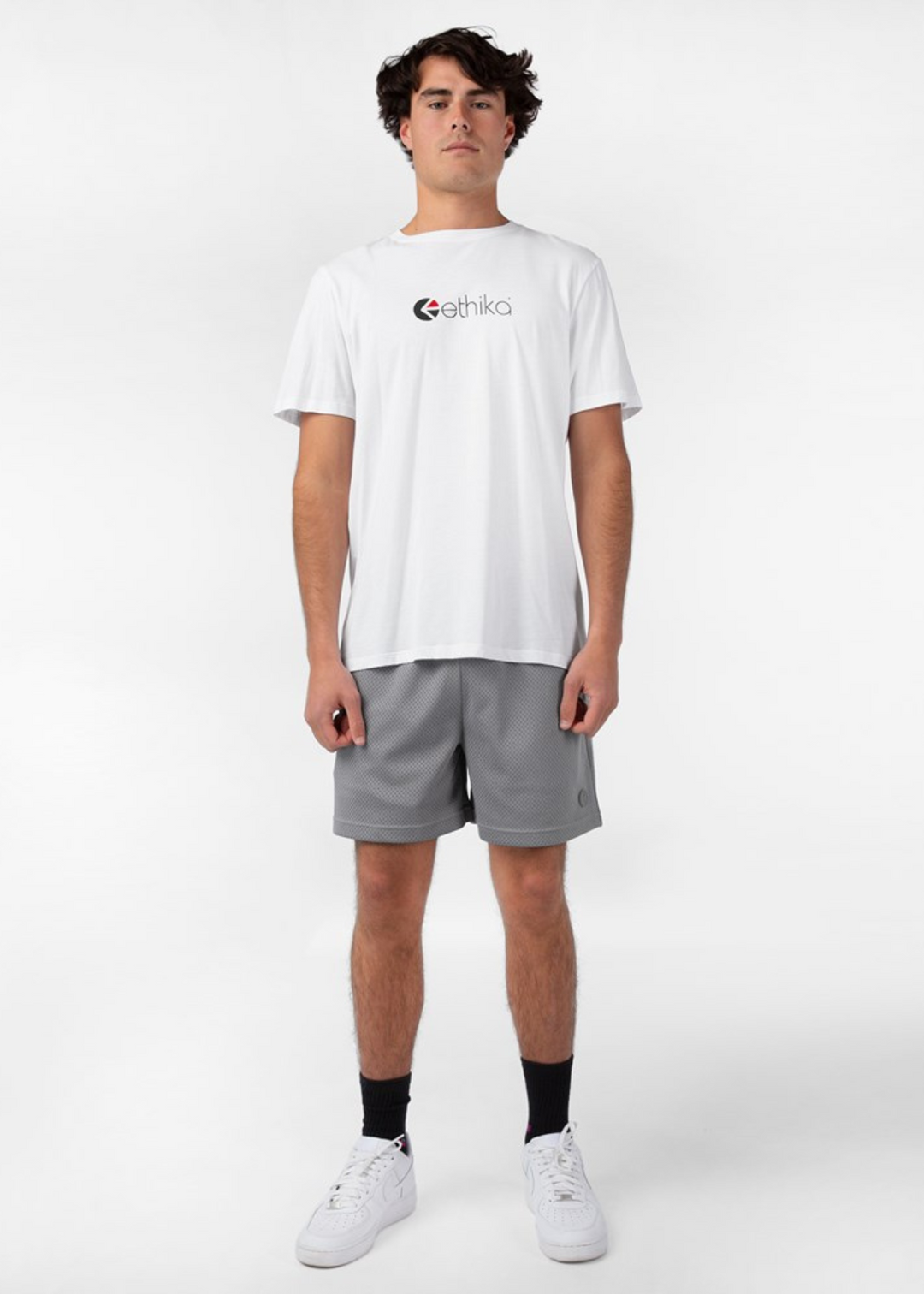 Mens Basketball Short Grey