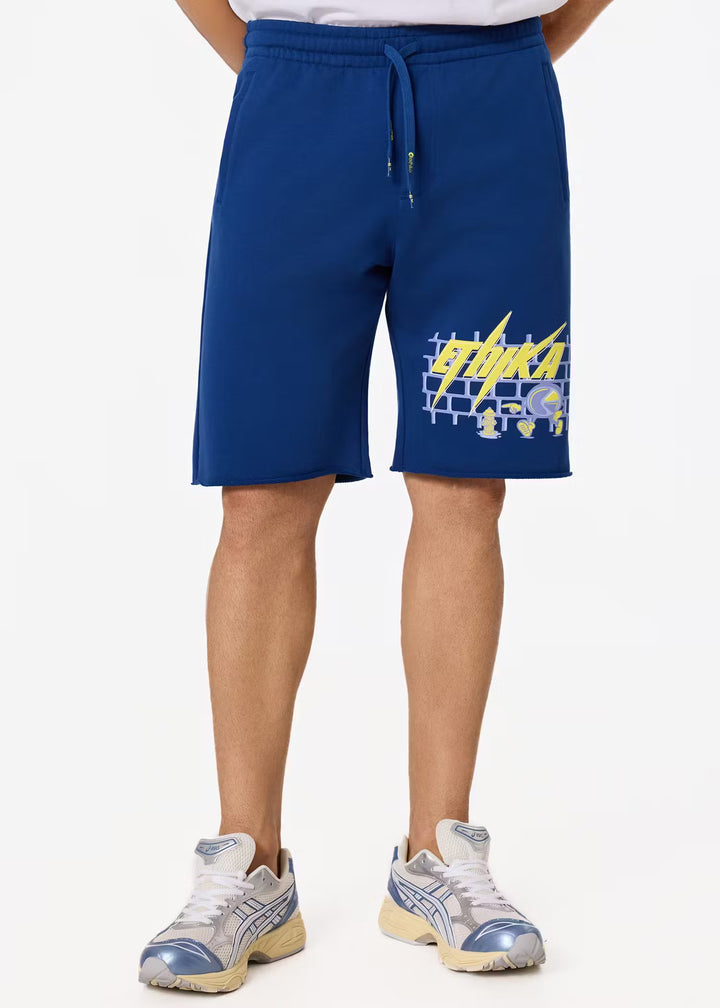 Mens Bolt Camo Raw Edge Short