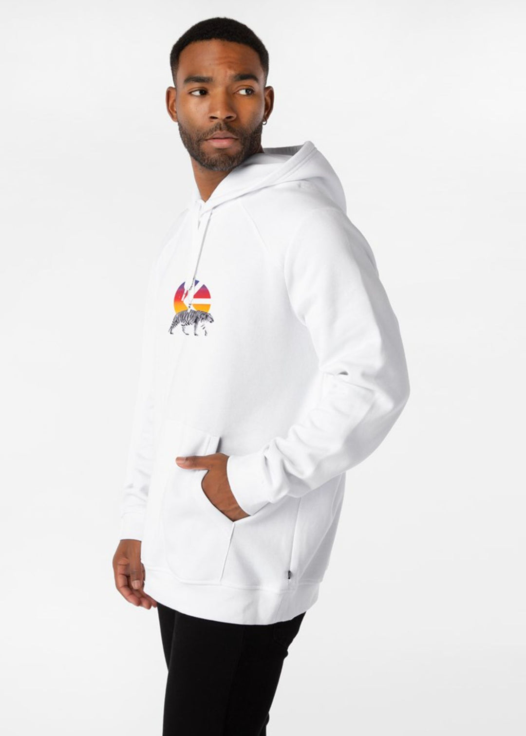 Mens I Of The Tiger Pullover Hoodie - White