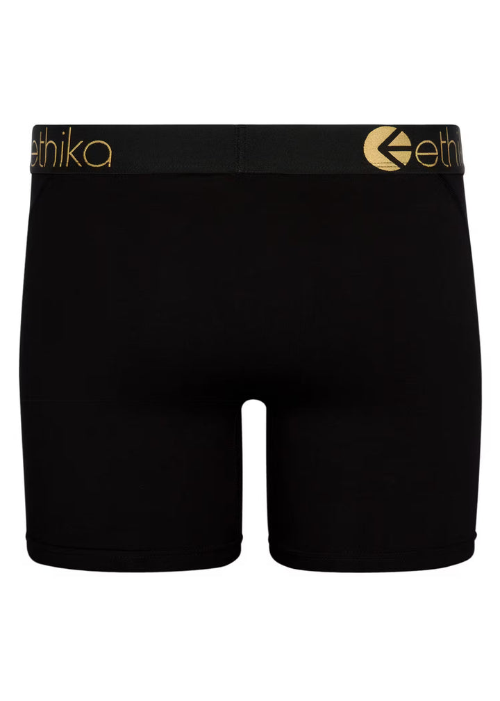 Mens Modal Black Gold Lurex Mid