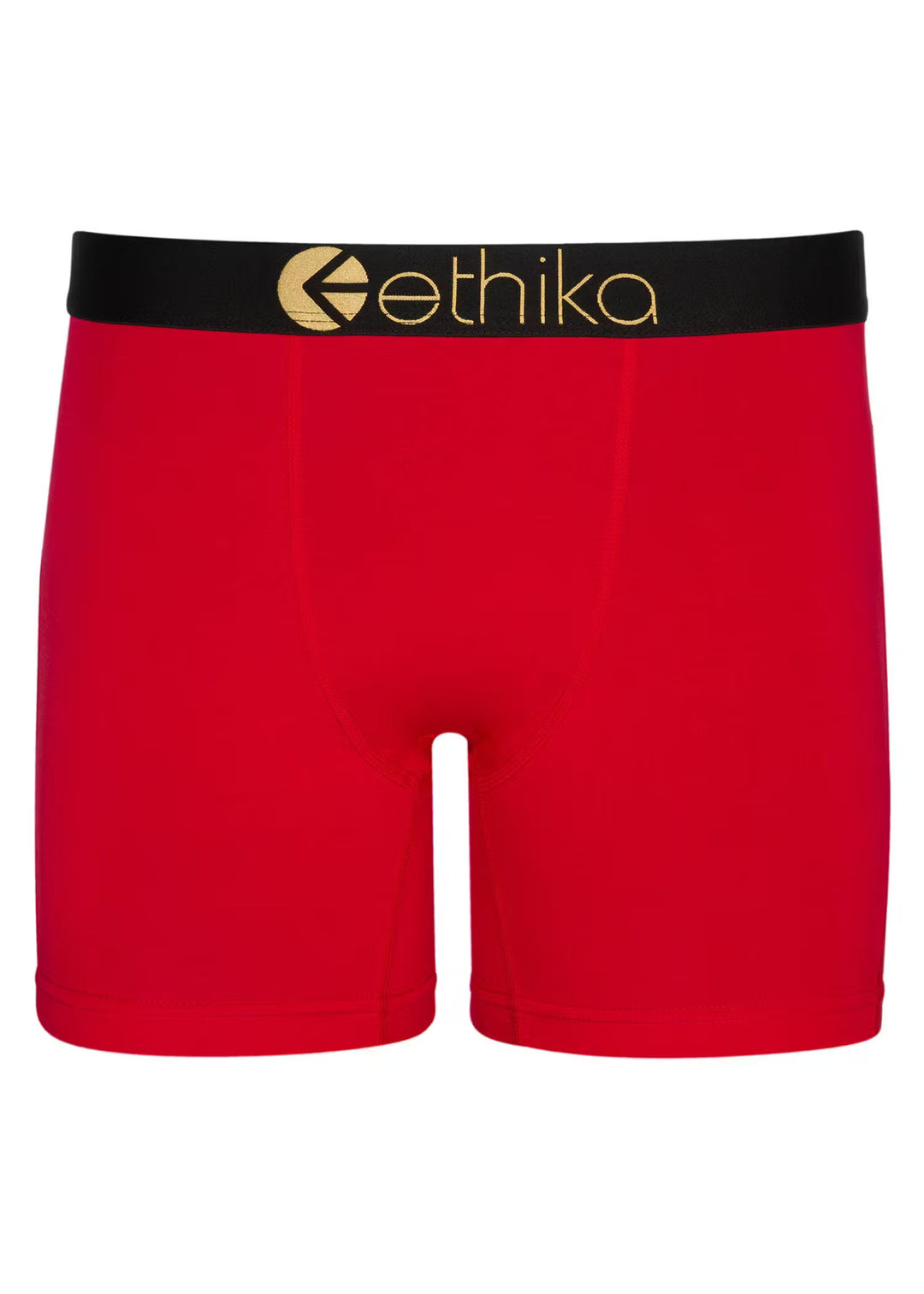 Mens Modal Red Gold Lurex Mid