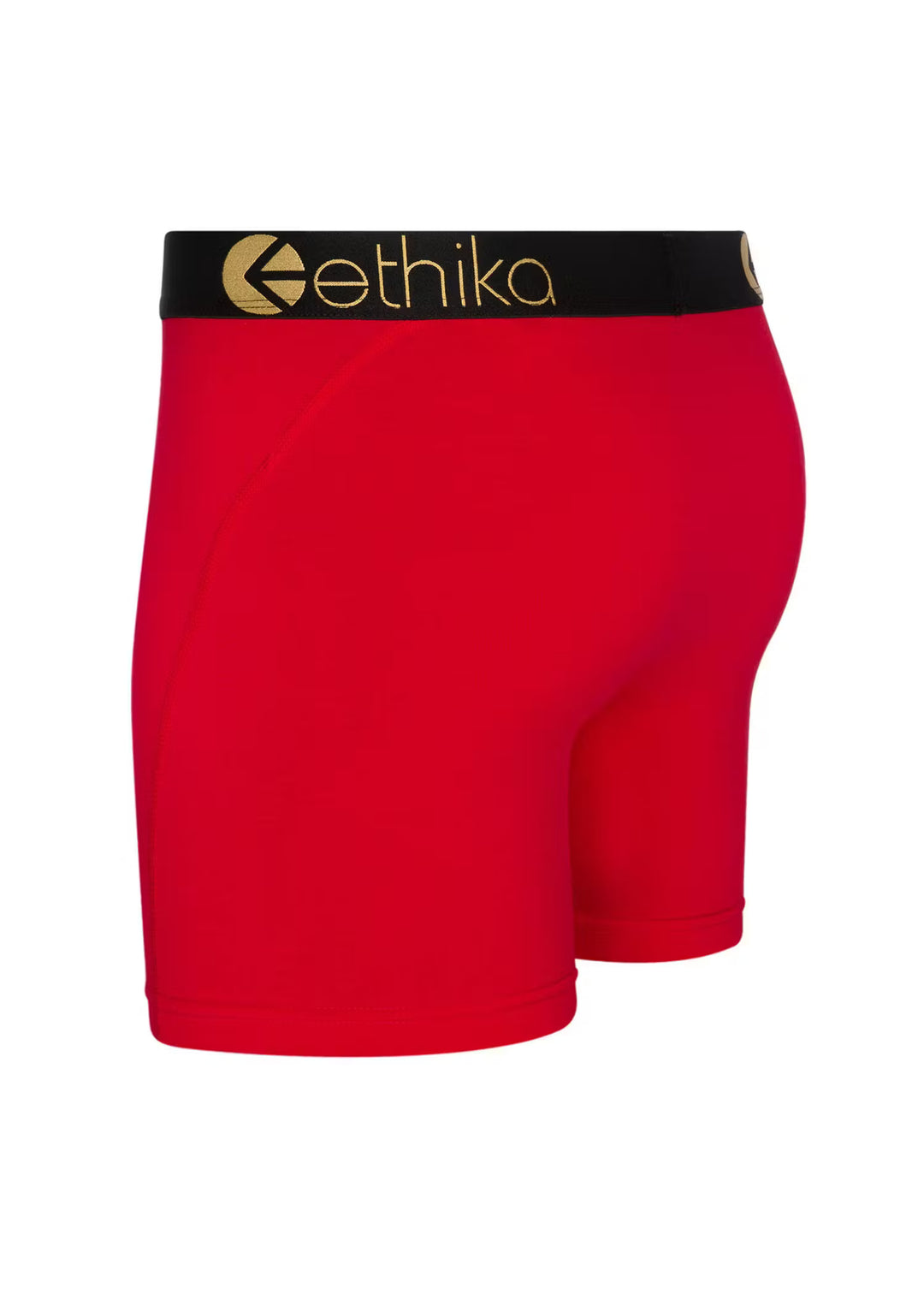 Mens Modal Red Gold Lurex Mid