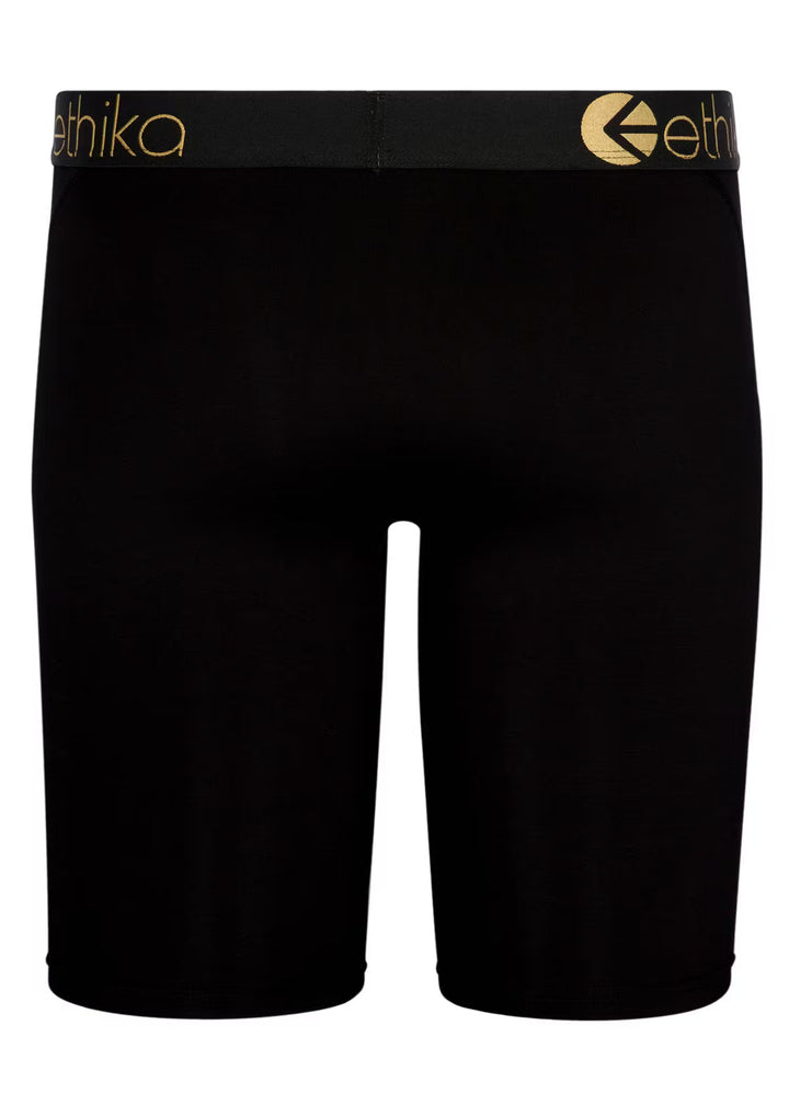 Mens Modal Black Gold Lurex Staple