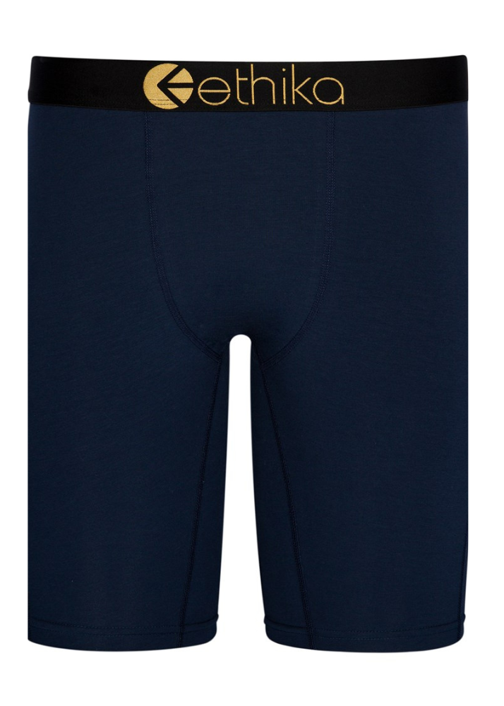 Mens Modal Navy Gold Metallic Staple