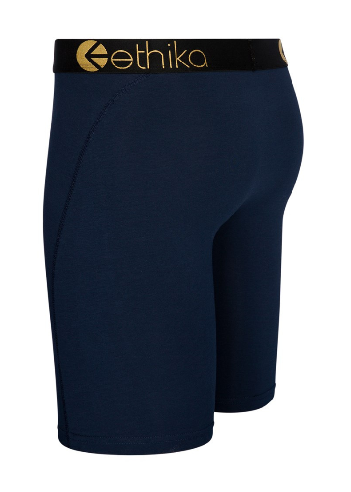 Mens Modal Navy Gold Metallic Staple