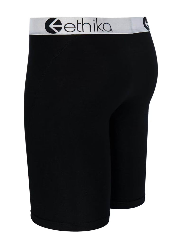 Mens Premium Modal Silver Lurex Black Staple
