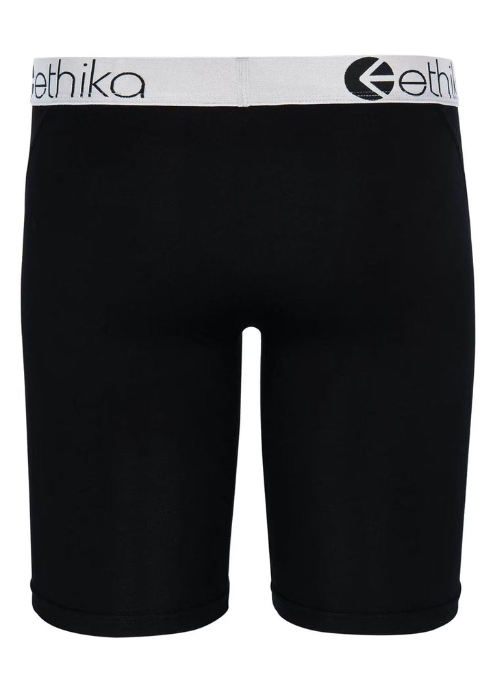 Mens Premium Modal Silver Lurex Black Staple