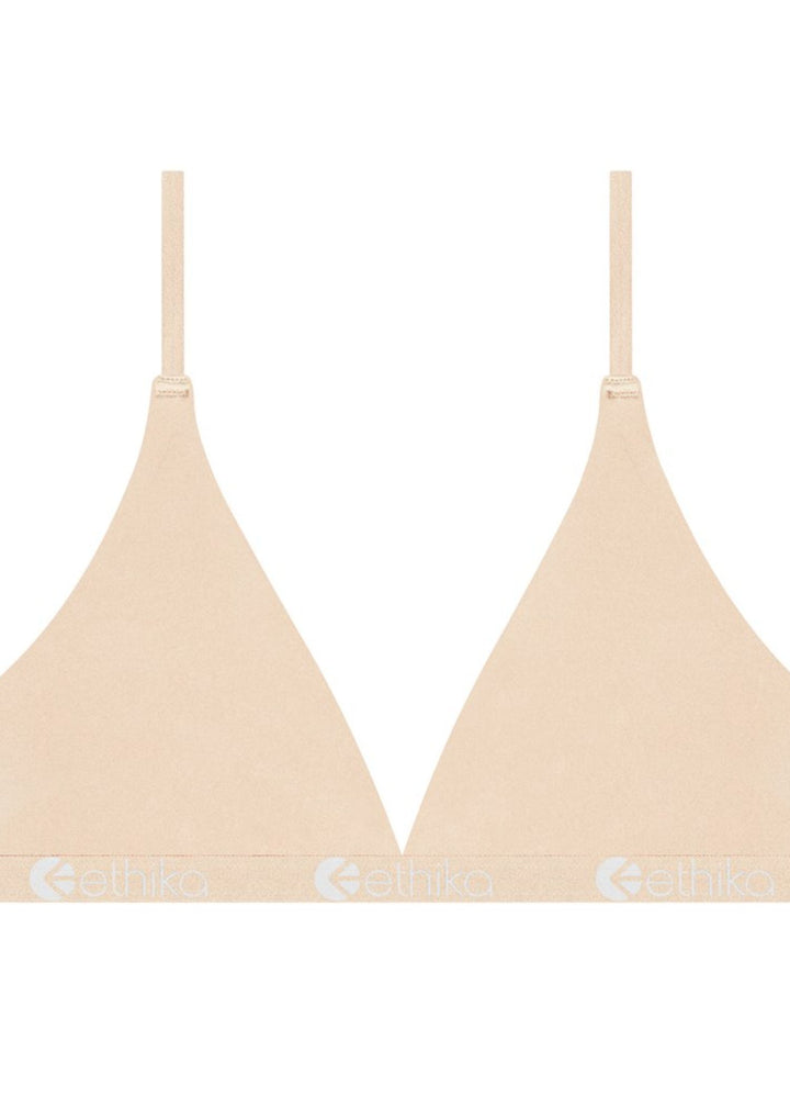 Womens Desert Sand Seamless Triangle Bra