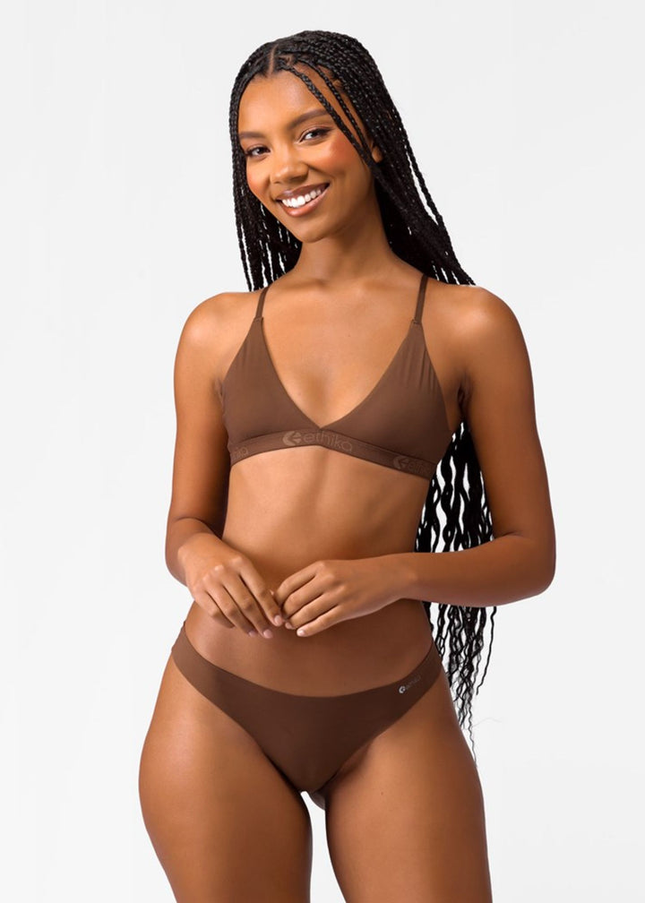 Womens Truffle Seamless Triangle Bra