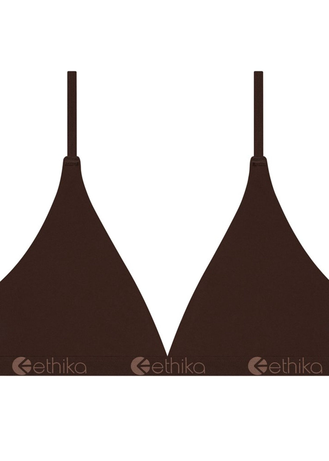 Womens Mocha Seamless Triangle Bra
