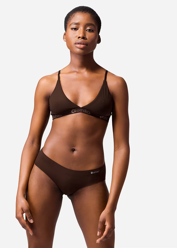 Womens Mocha Seamless Hipster