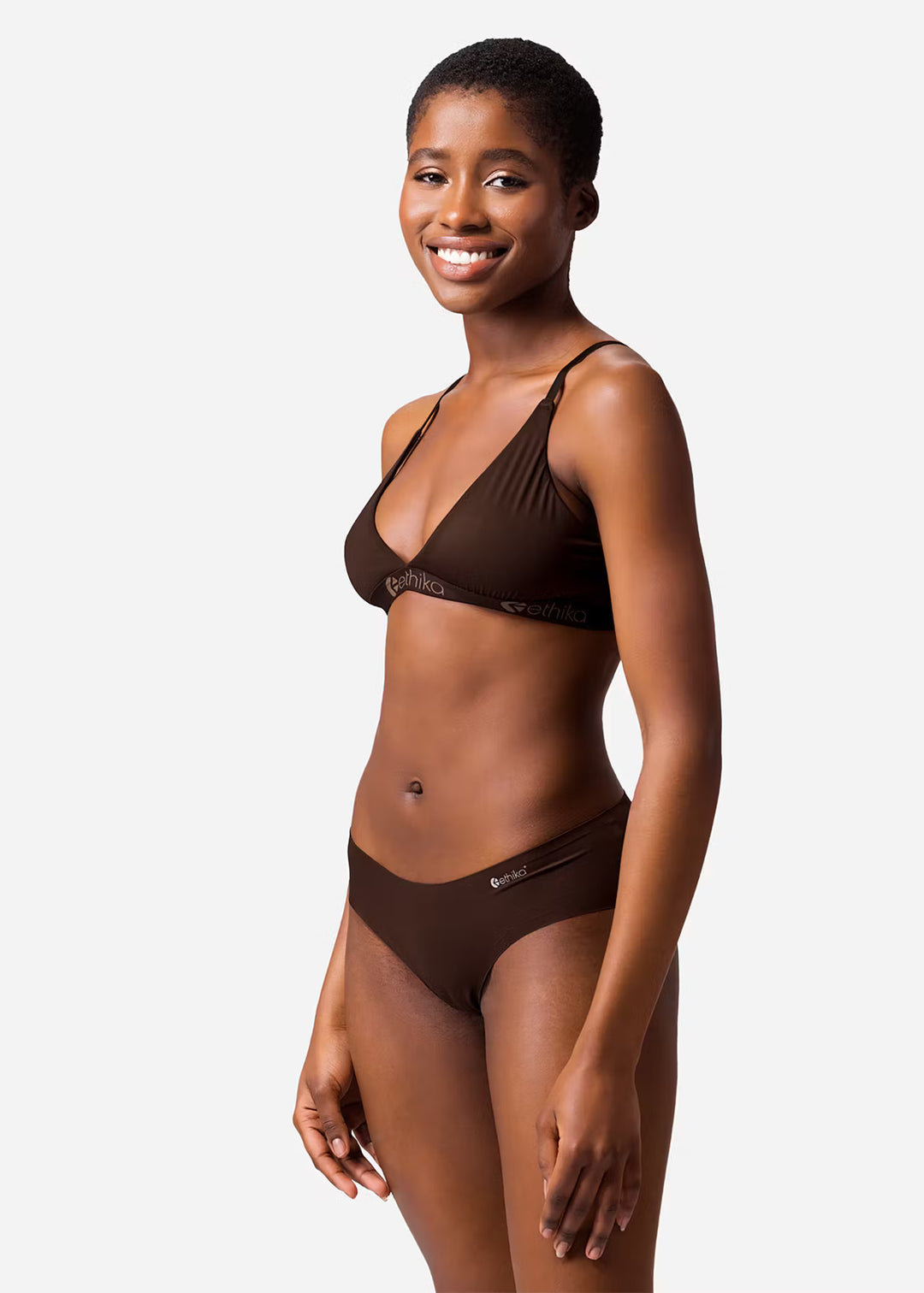 Womens Mocha Seamless Hipster