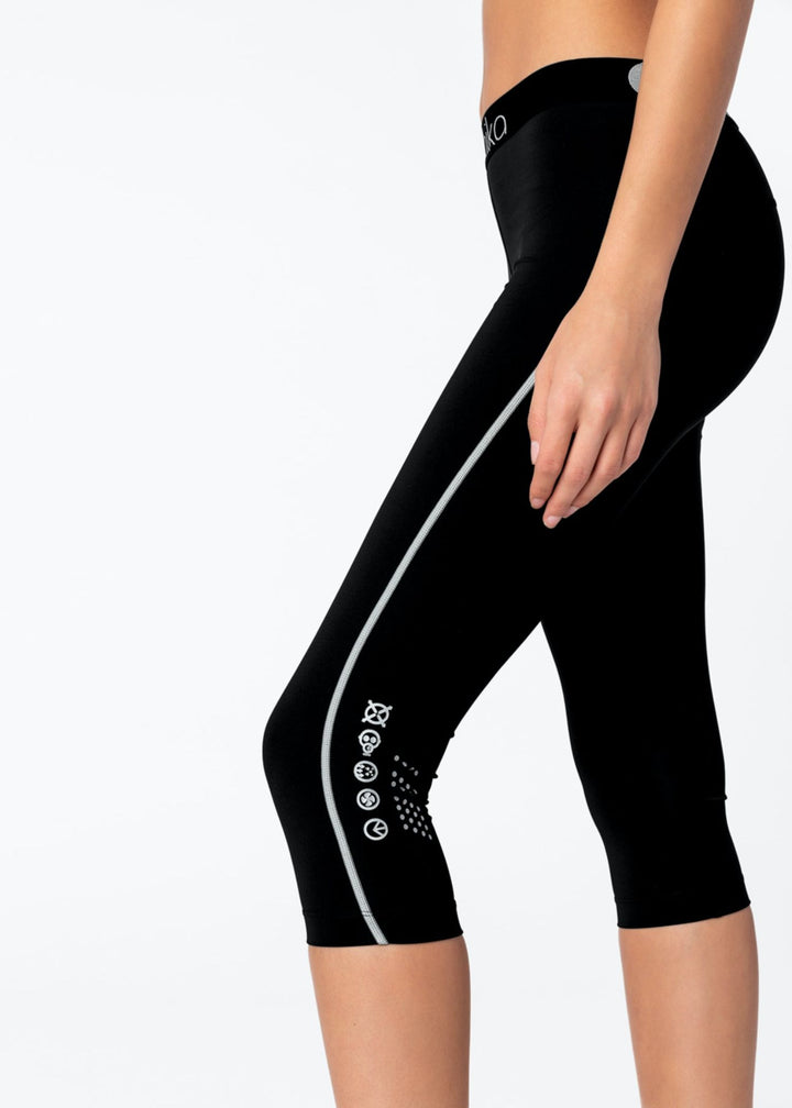 Womens Subzero Black 3/4 Tights