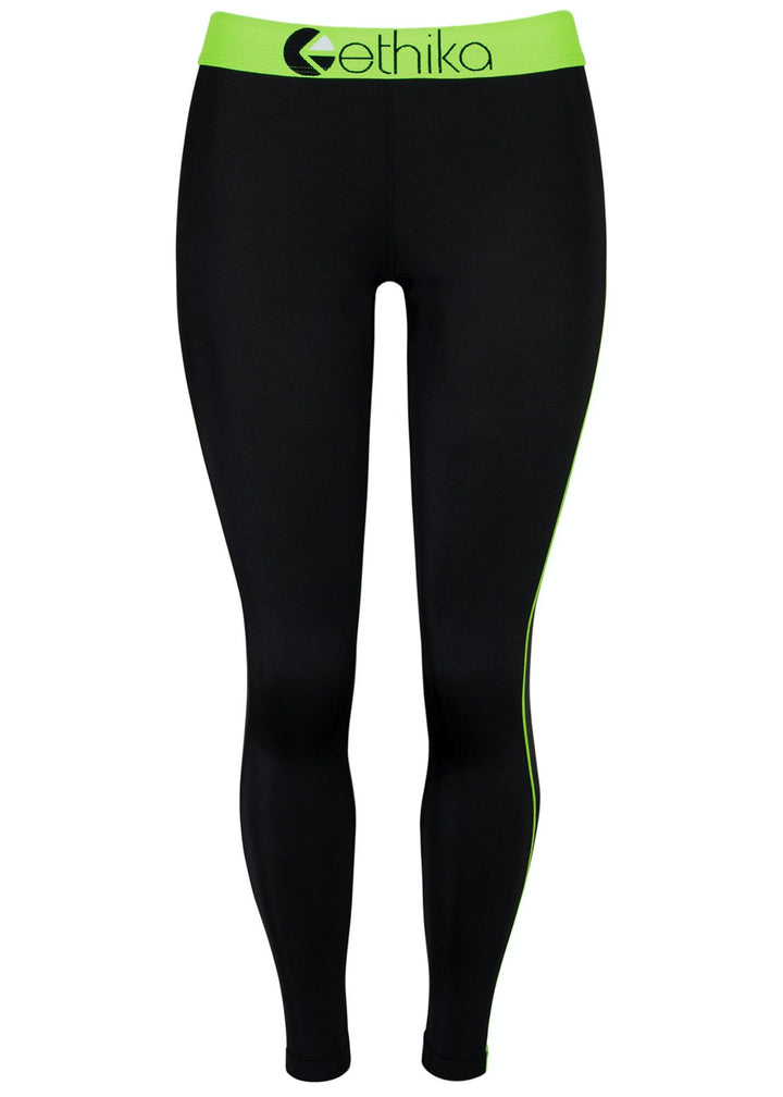 Womens Subzero Green/Black Full Tights