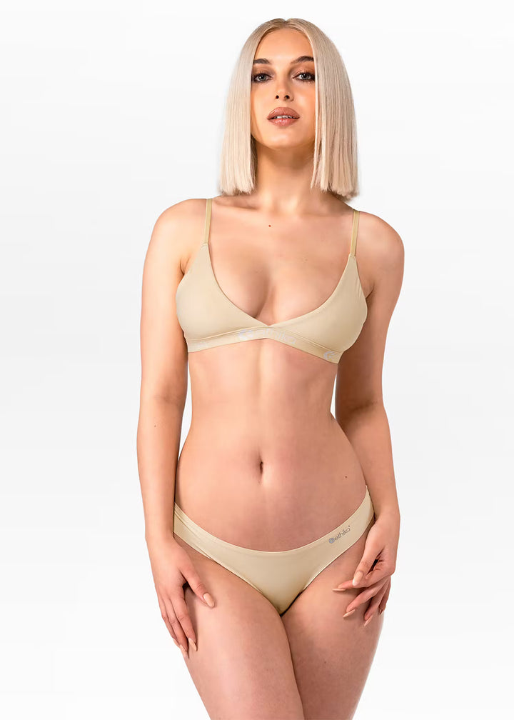 Womens Desert Sand Seamless Thong
