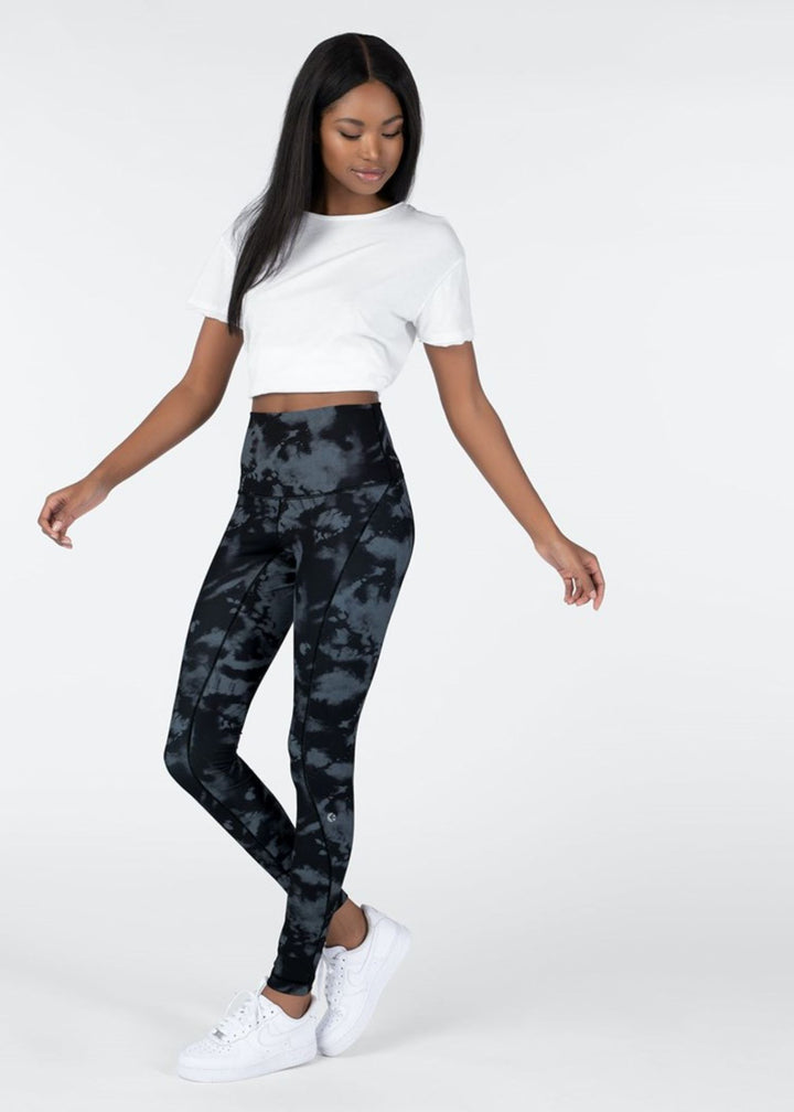 Womens High Waisted Tight Smoke Dye
