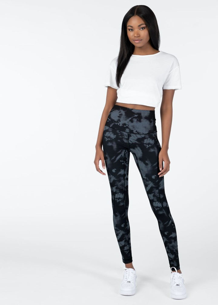 Womens High Waisted Tight Smoke Dye