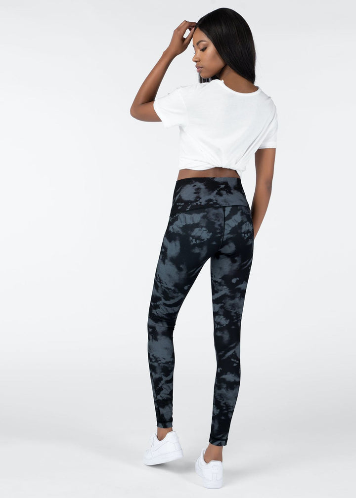 Womens High Waisted Tight Smoke Dye