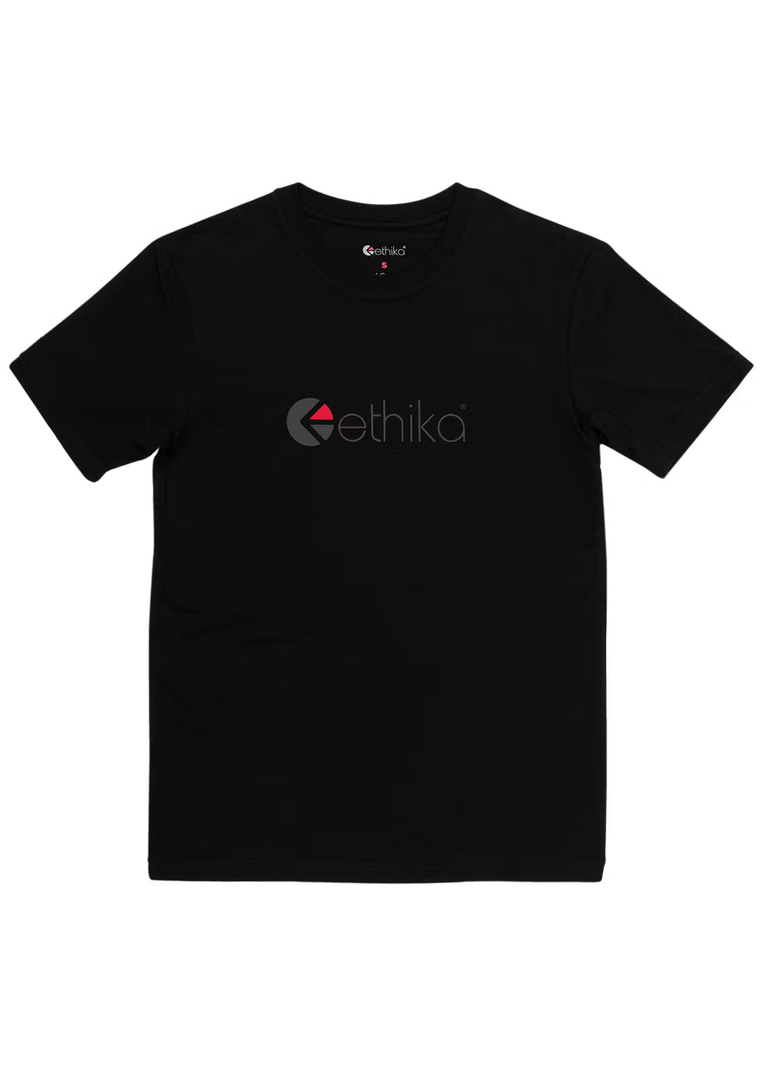 Womens Matte Modal Logo Tee Black