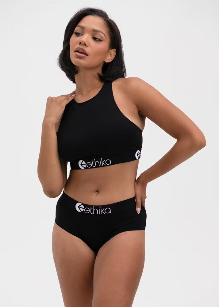 Womens Midnight Black Hipster