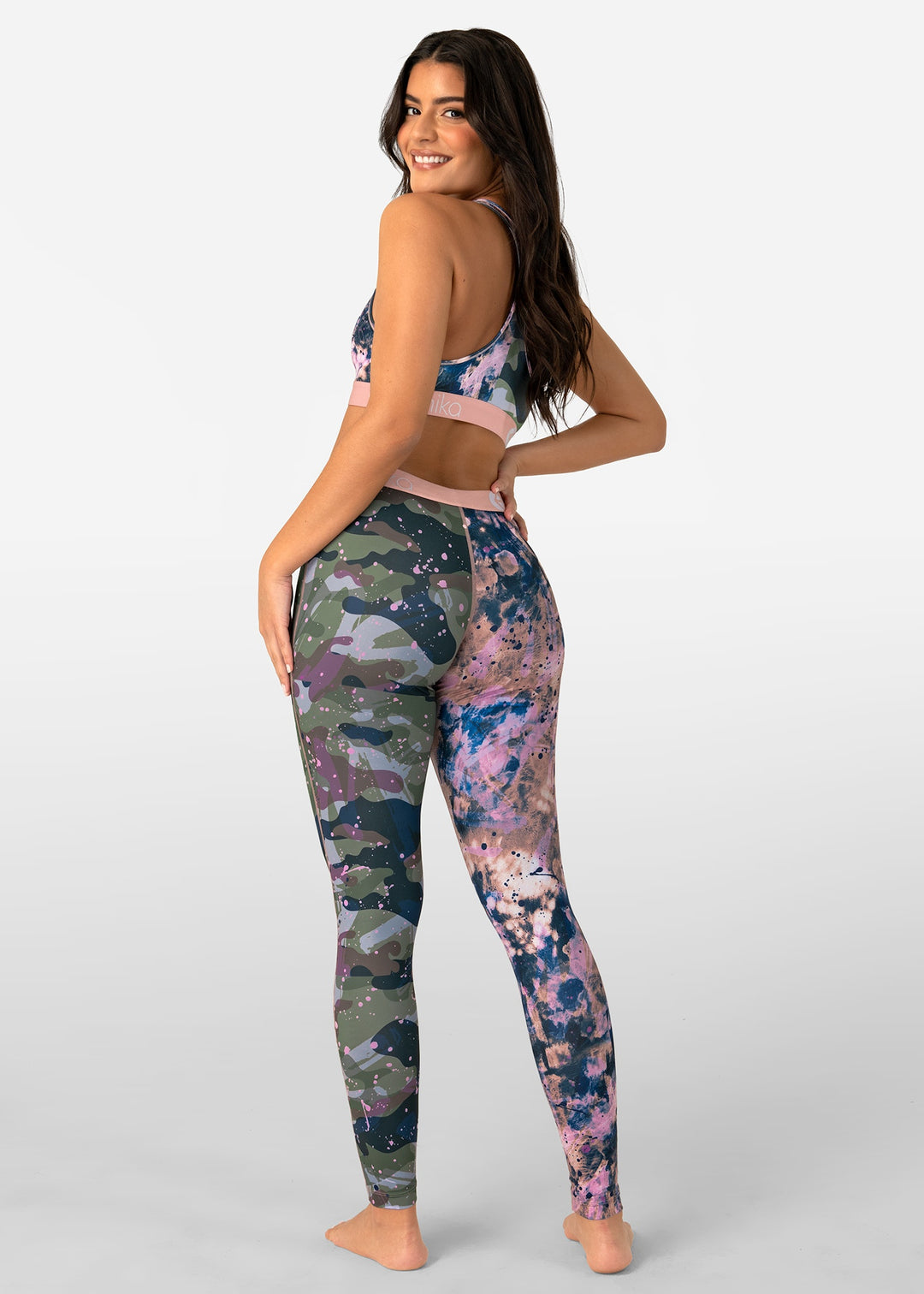 Womens Upcycled Camo Womens Leggings