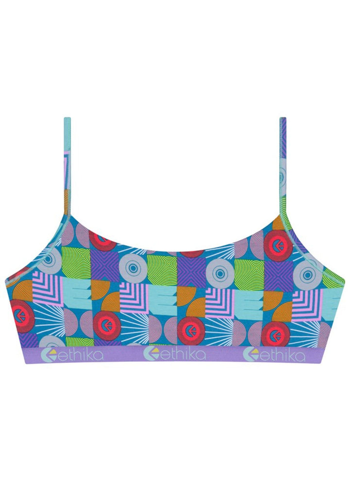 Womens Abstract Gathering Pull Over Bra