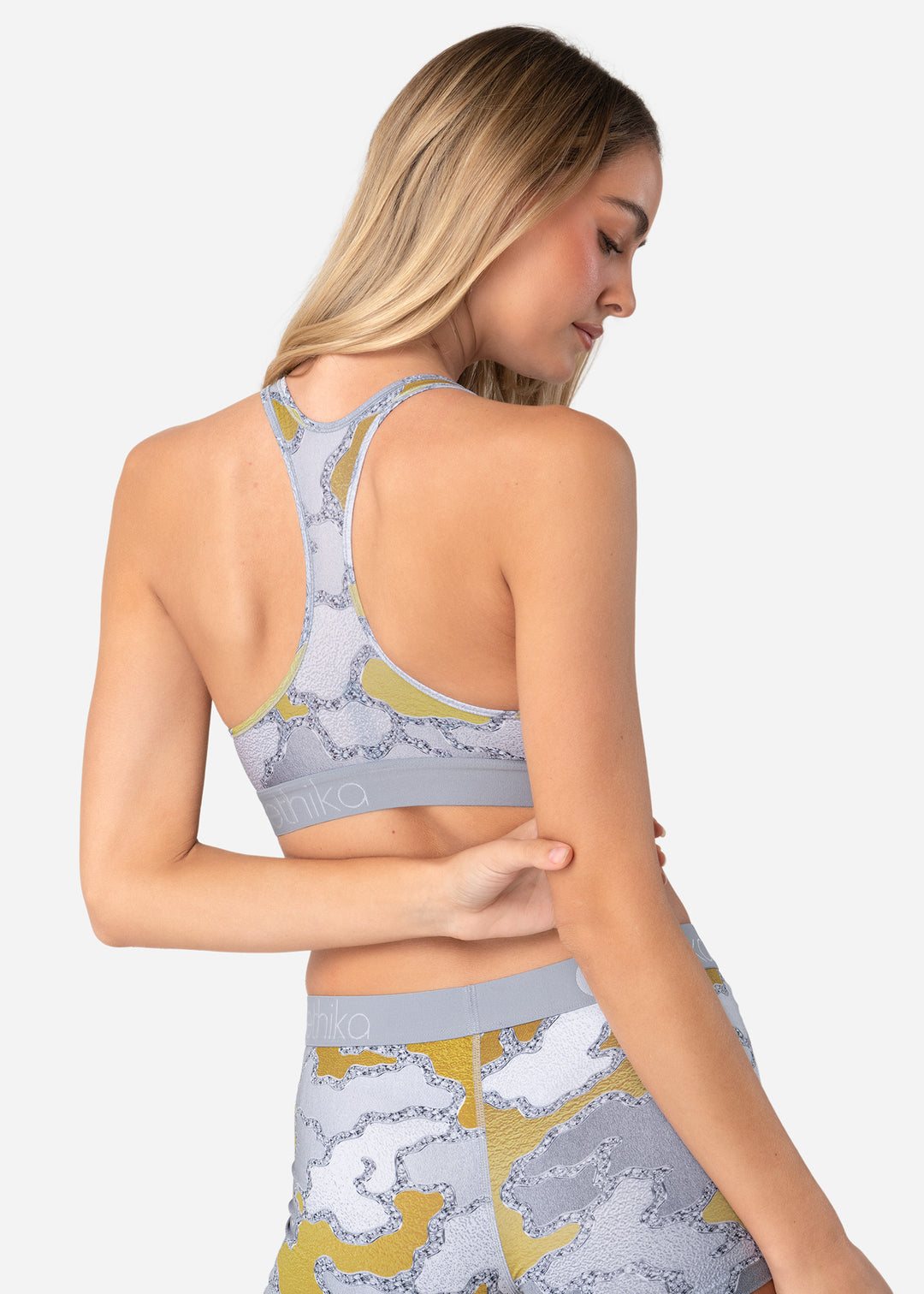 Womens Camo Bling Sports Bra