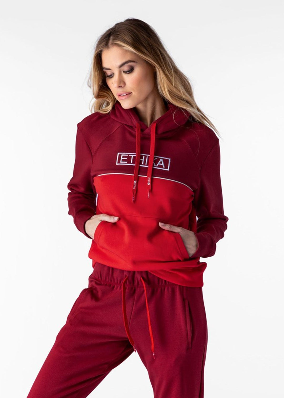 Womens Bar Logo Sweatshirt - Red
