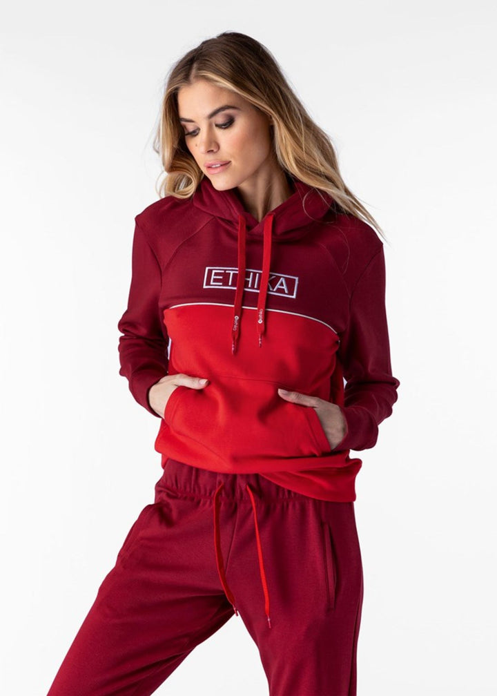 Womens Bar Logo Sweatshirt - Red