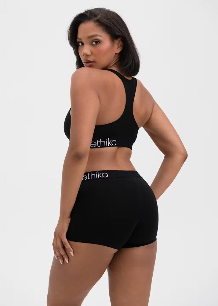 Womens Midnight Black Staple