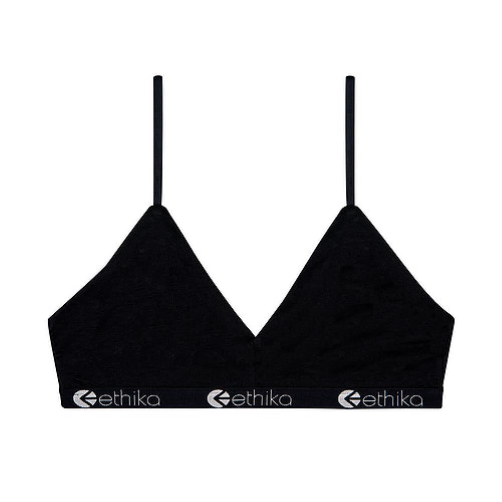 Womens Midnight Black V Neck Bra