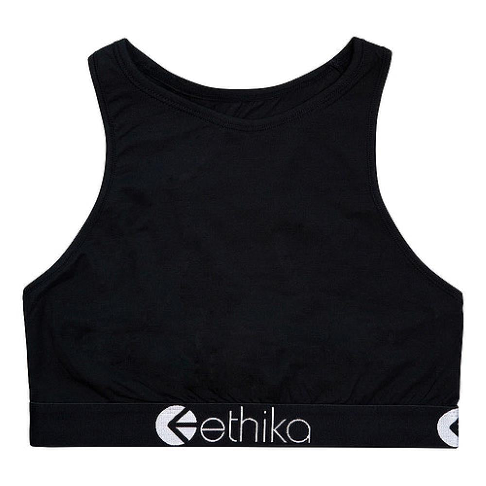 Womens Midnight Black High Neck Bra