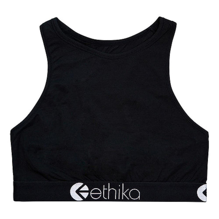 Womens Midnight Black High Neck Bra