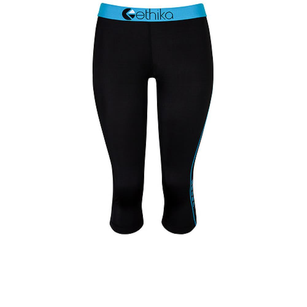 Womens Subzero Blue/Black 3/4 Tights