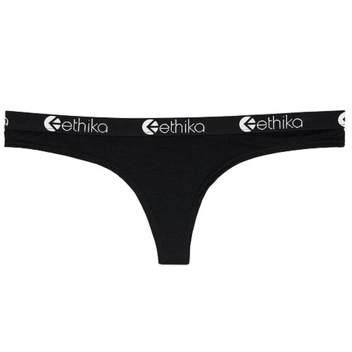 Womens Midnight Black Thong