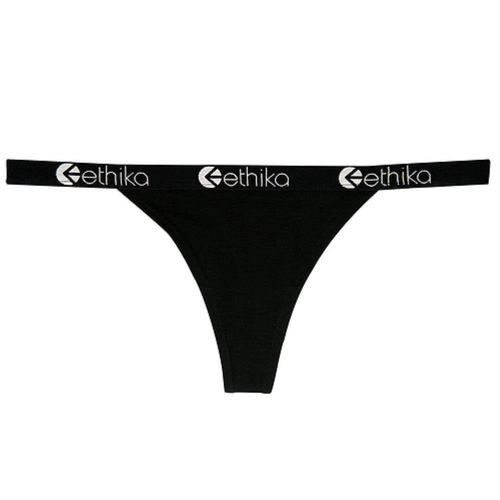 Womens Midnight Black Brazilian Thong
