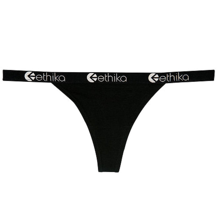 Womens Midnight Black Brazilian Thong