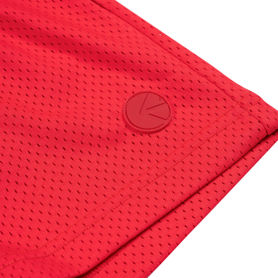 Mens Basketball Short Red 5"