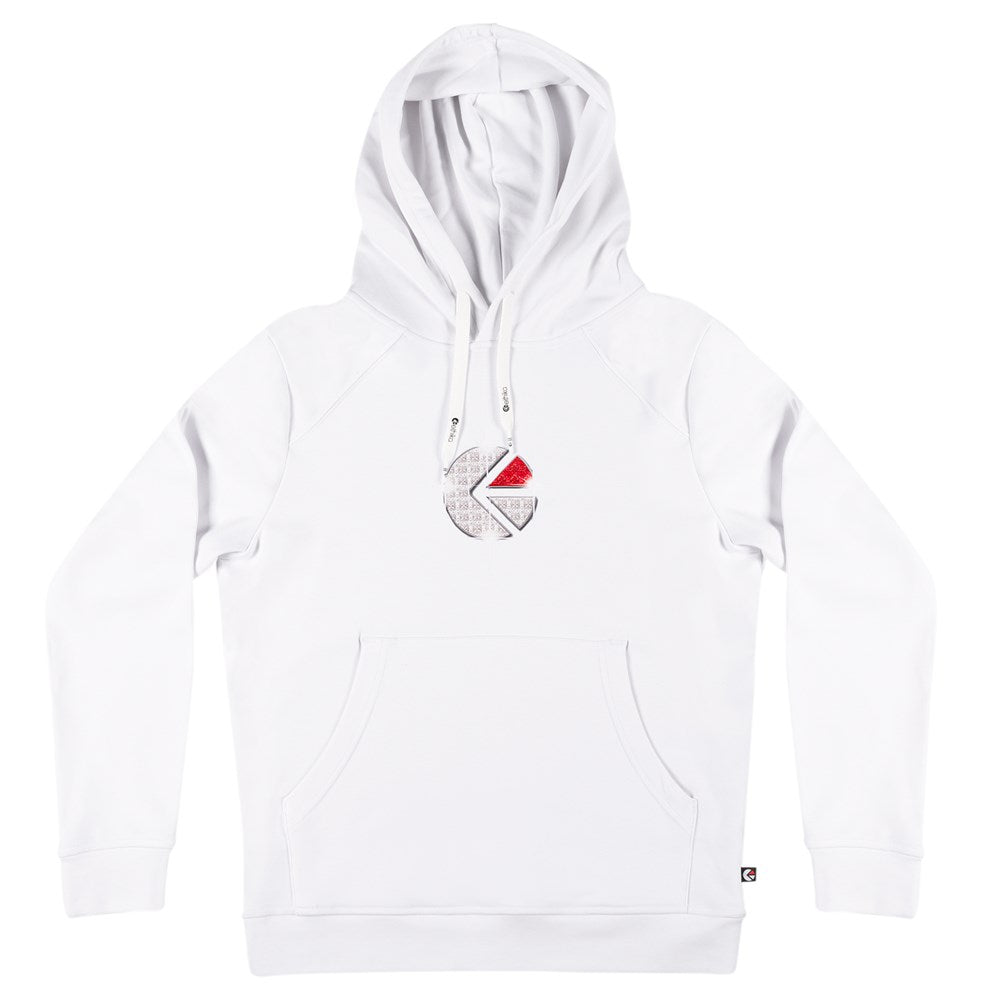Mens Familie Trophy Pullover Hoodie - White