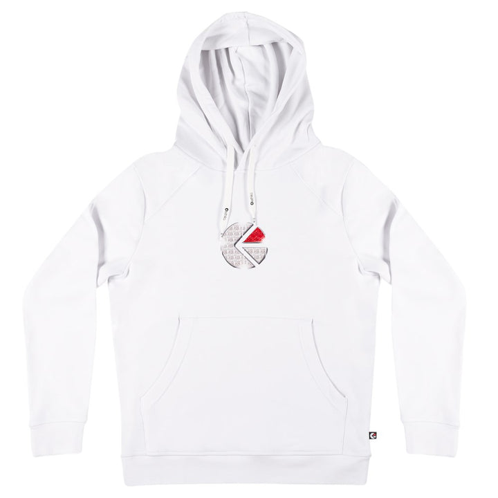 Mens Familie Trophy Pullover Hoodie - White