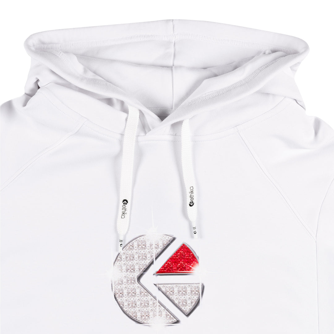 Mens Familie Trophy Pullover Hoodie - White