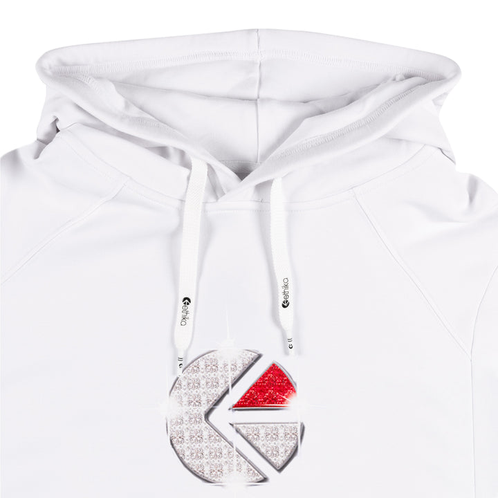 Mens Familie Trophy Pullover Hoodie - White
