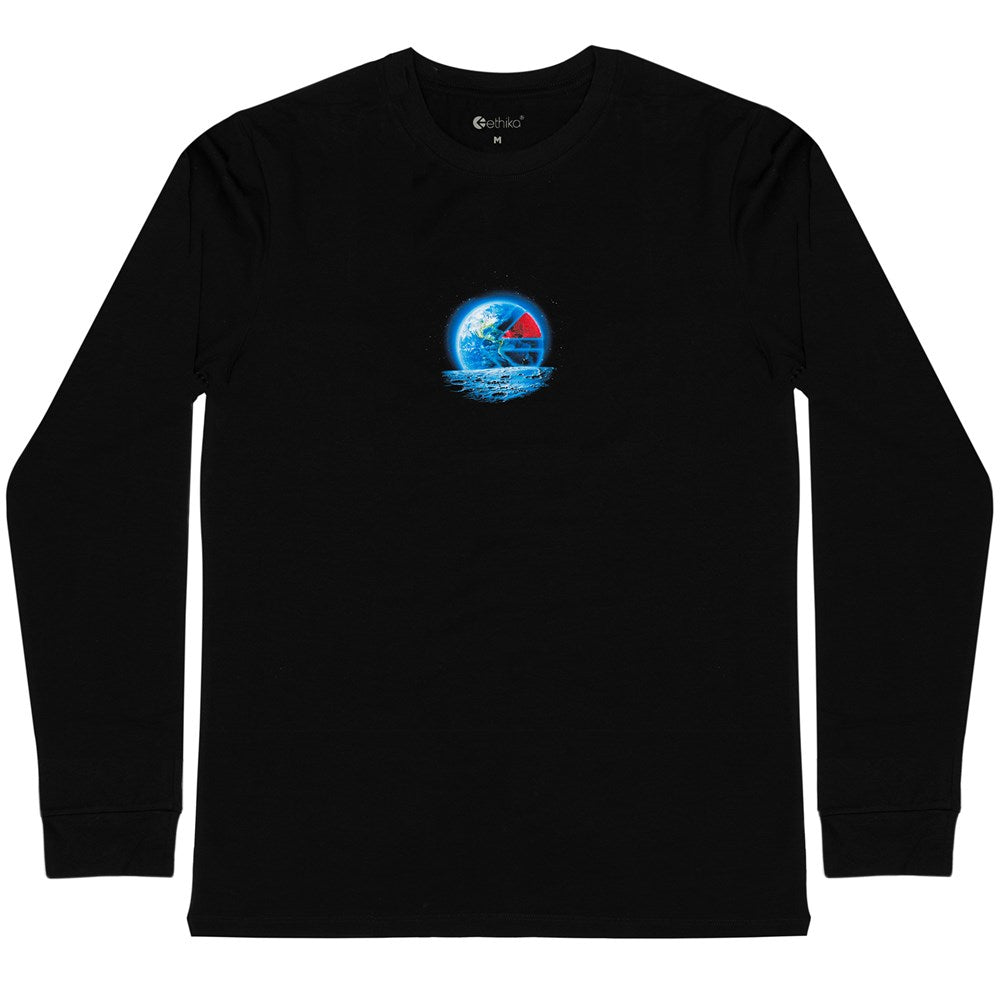 Mens The World Is Yours Longsleeve Tee - Black